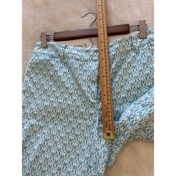 Talbots Womens Pants Sze 4 Aquamarine Perfect Crop Twill Stretchy Preppy Coastal - Picture 9 of 13